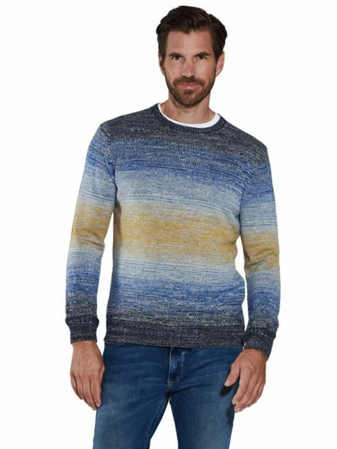 Engbers Rundhalspullover Pullover gestreift günstig online kaufen