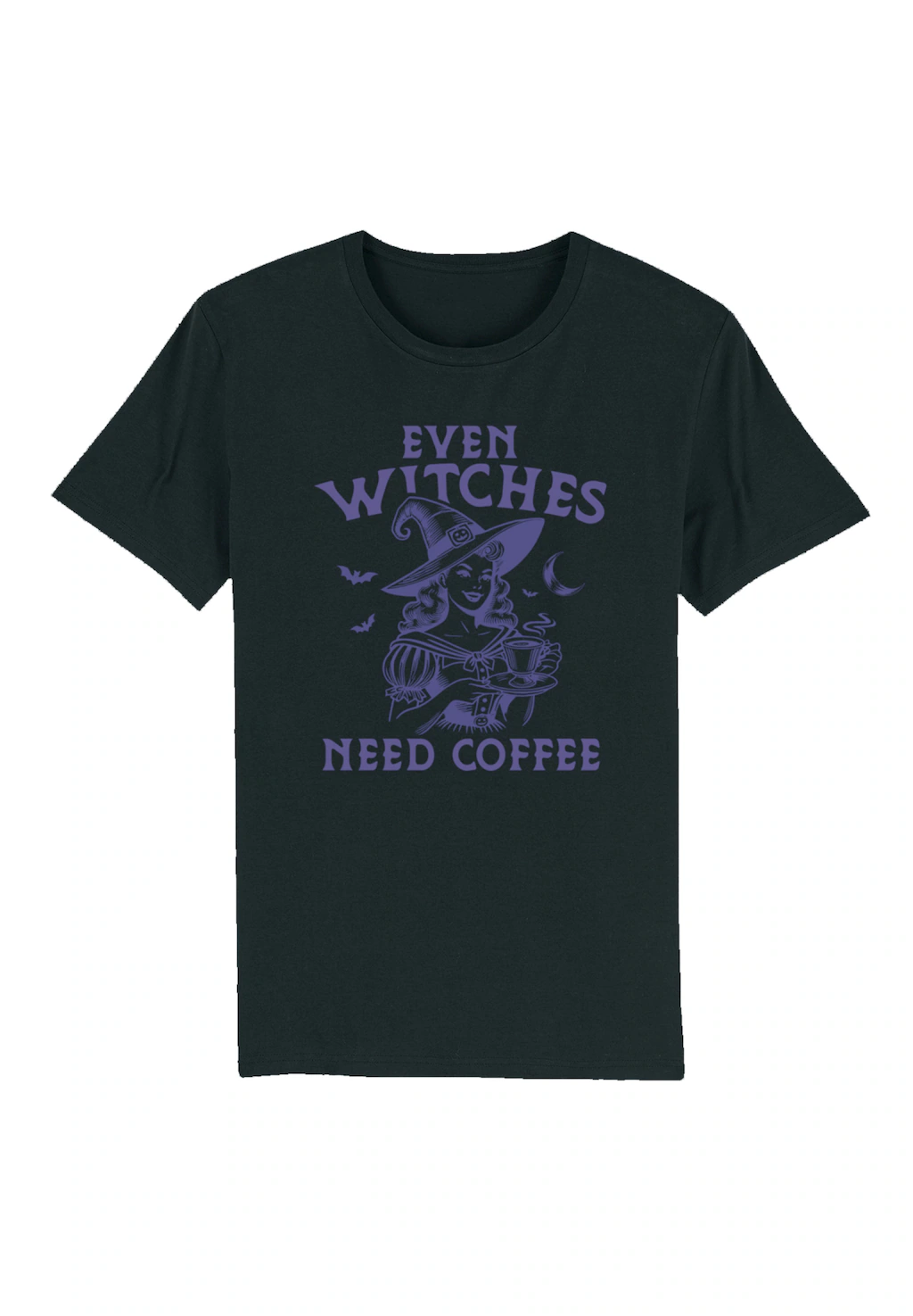 F4NT4STIC T-Shirt "Halloween Witch even witches need coffee", Premium Quali günstig online kaufen