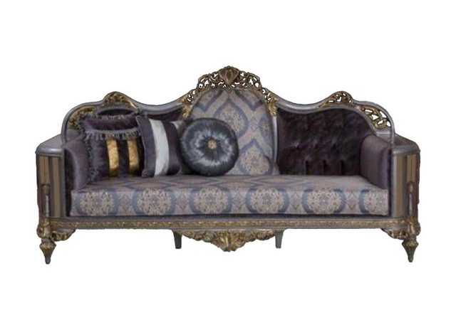 JVmoebel 3-Sitzer Sofa 3 Sitzer Textil Holz Sofa Polster Couch Sofas Design günstig online kaufen