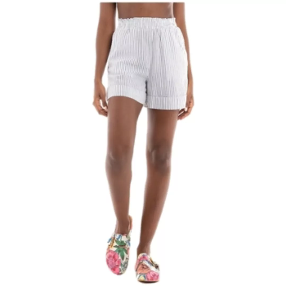 Only  Shorts Shorts Linette Linen - White/Night Sky günstig online kaufen