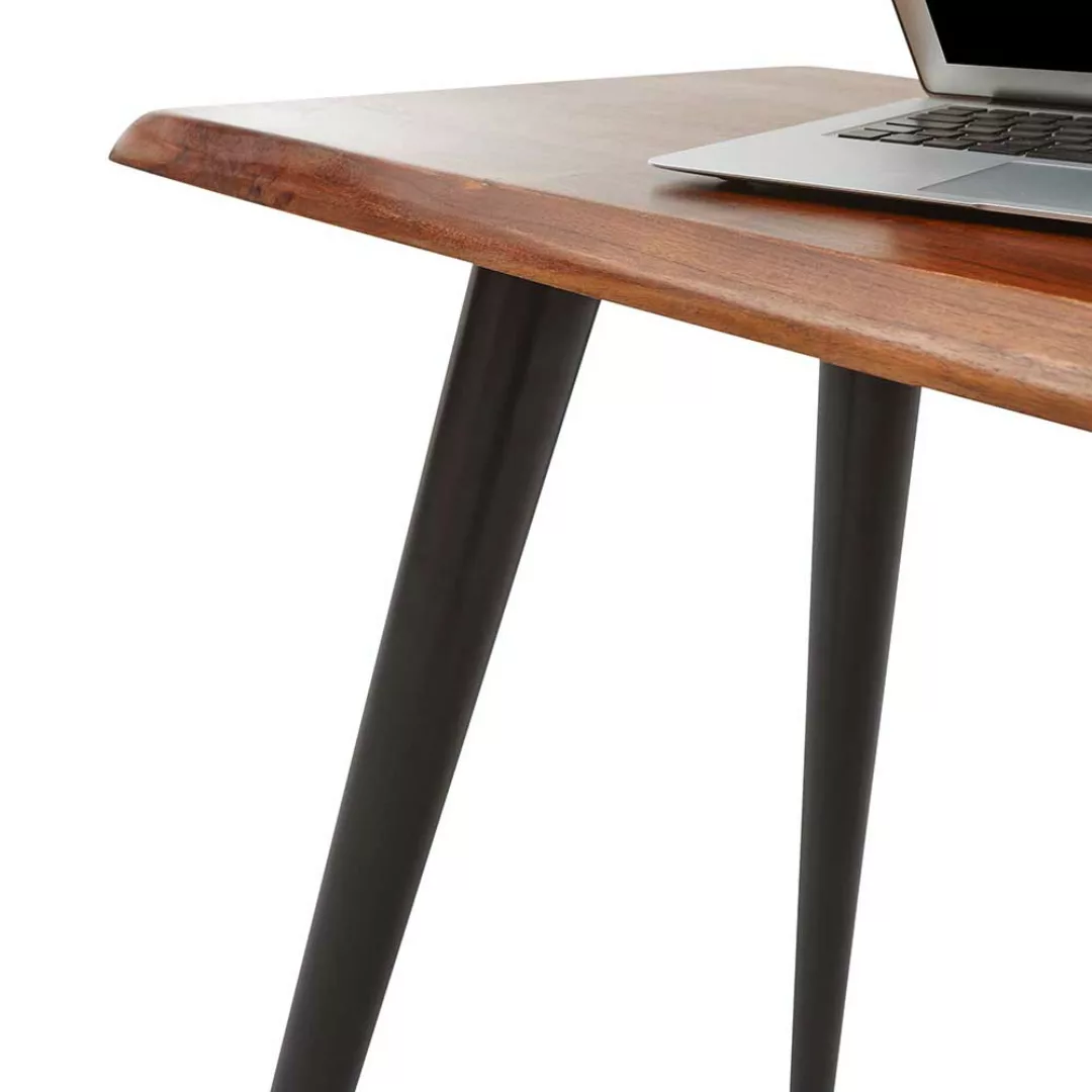 Schreibtisch mit Schublade im Retrostil Vierfußgestell günstig online kaufen
