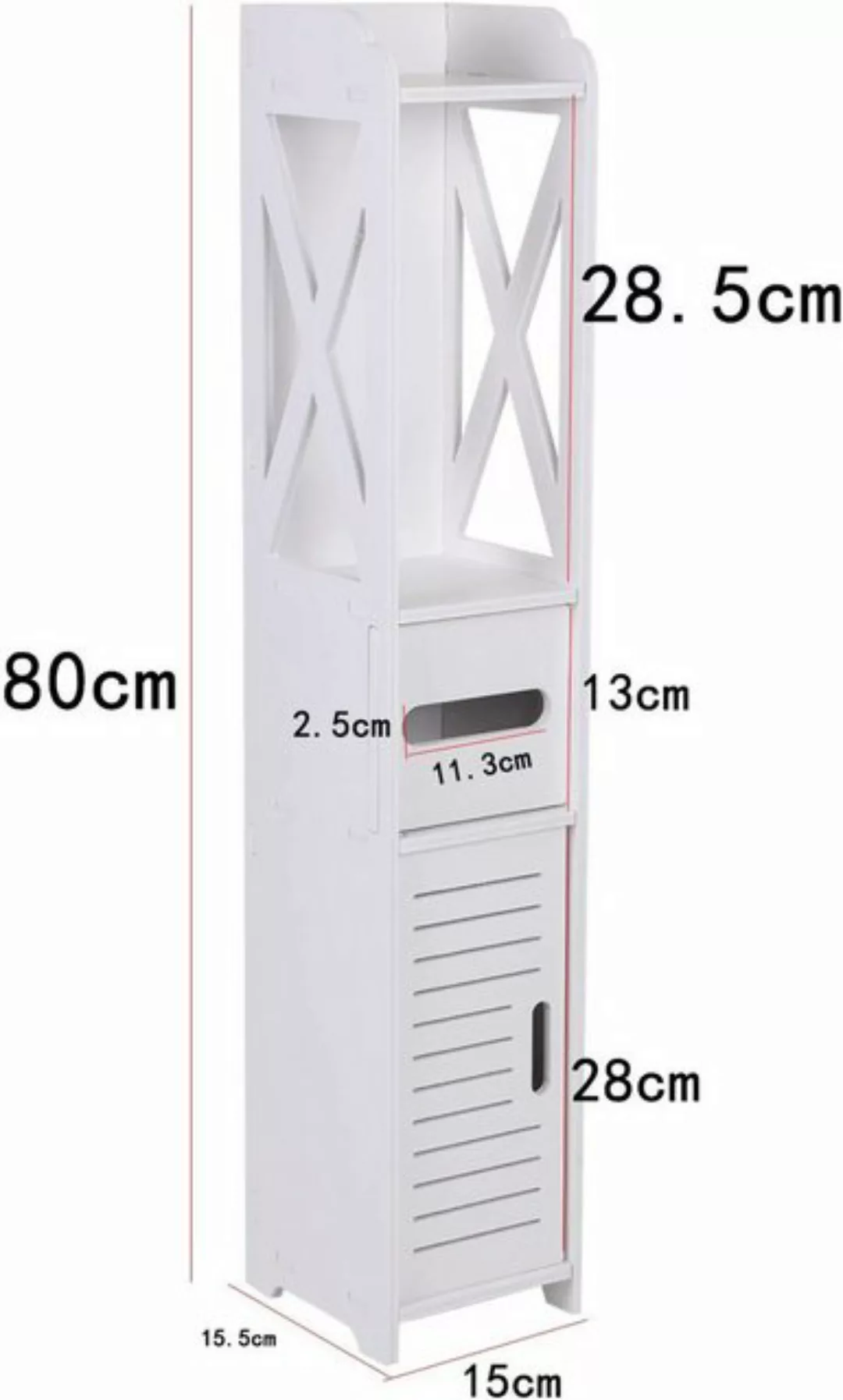 Youyijia Badezimmerspiegelschrank Bathroom Cabinet Narrow Tall Standing günstig online kaufen