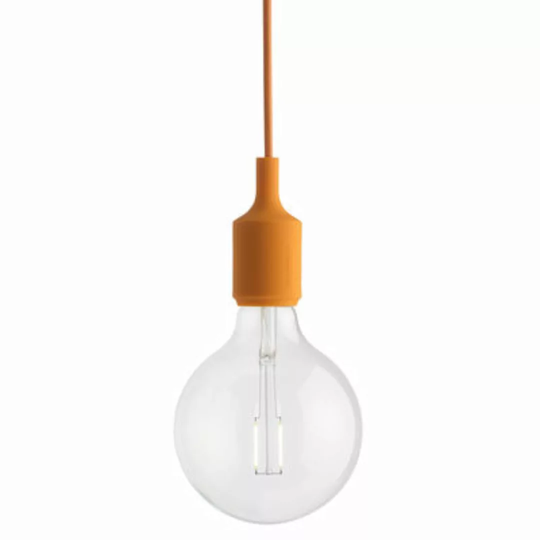 Pendelleuchte E27 plastikmaterial orange / Silikon - Leuchtmittel inbegriff günstig online kaufen