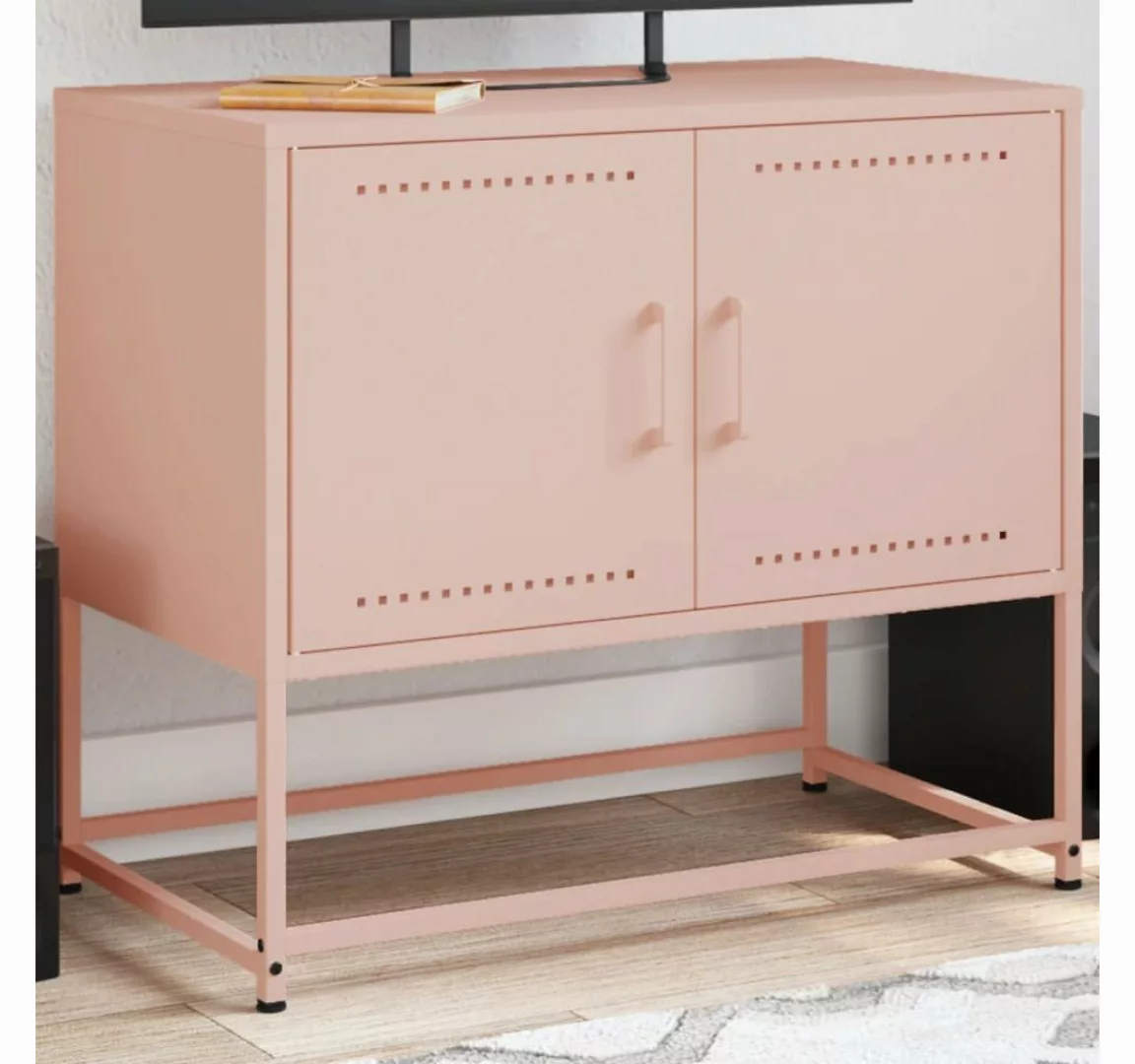 vidaXL Schrankmodule TV-Schrank Rosa 68,5x39x60,5 cm Stahl günstig online kaufen