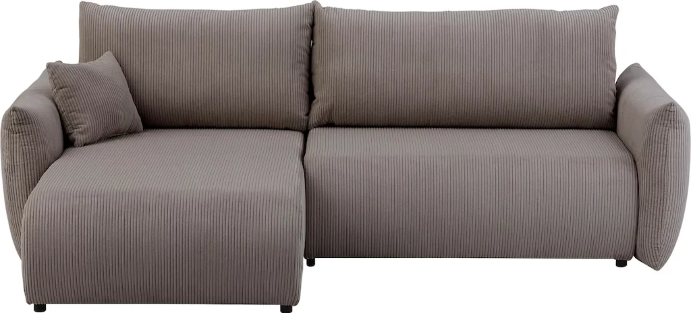 INOSIGN Ecksofa "MAVAS Schlafsofa mit Bettkasten, L-Form,", ca.257/127cm (L günstig online kaufen