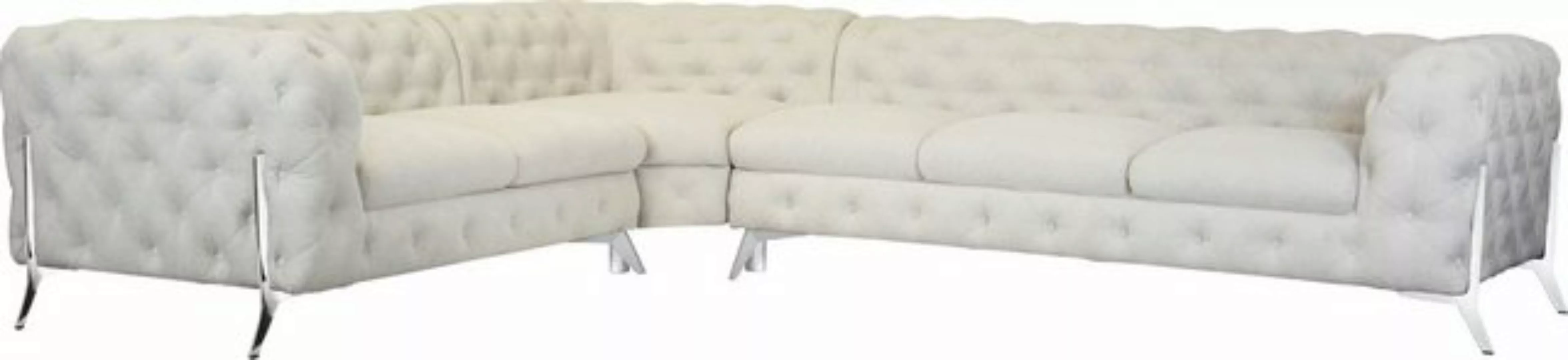 Leonique Chesterfield-Sofa Amaury L-Form, großes Ecksofa, Chesterfield-Opti günstig online kaufen