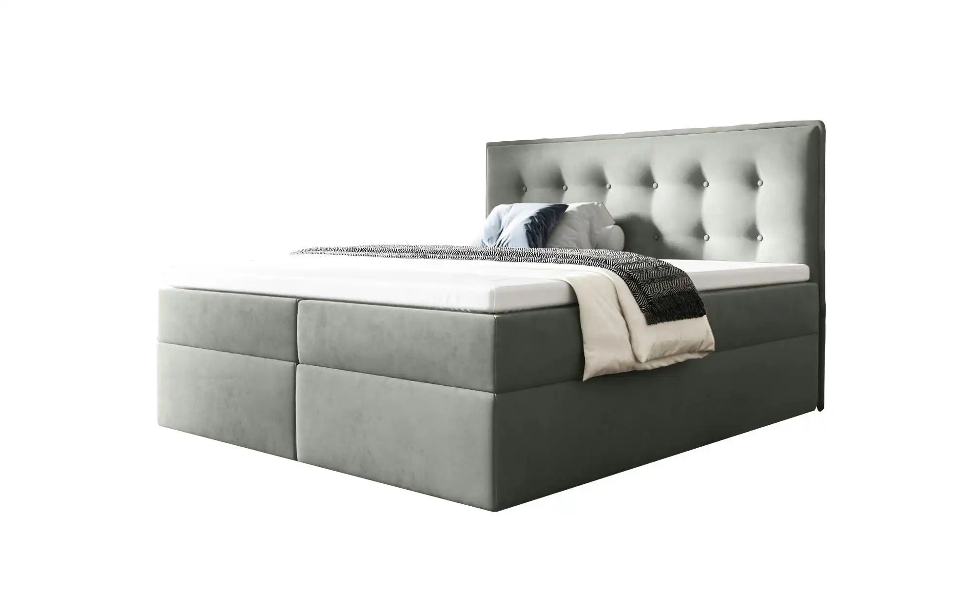 Boxbett mit Bettkasten Focus ¦ grau ¦ Maße (cm): B: 180 H: 110 Betten > Pol günstig online kaufen