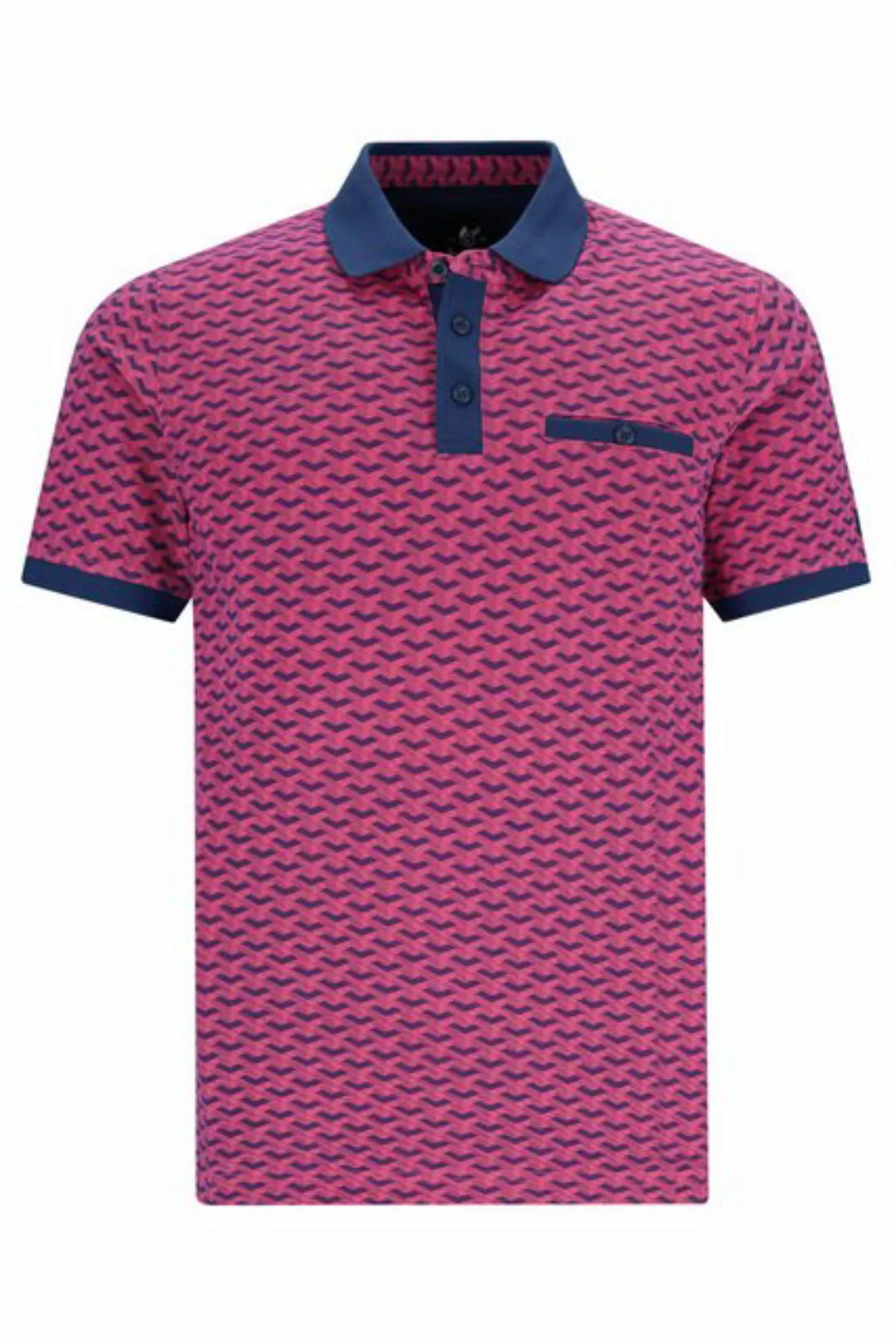 Hajo Poloshirt H Poloshirt Stay FreshEscher Print koralle günstig online kaufen