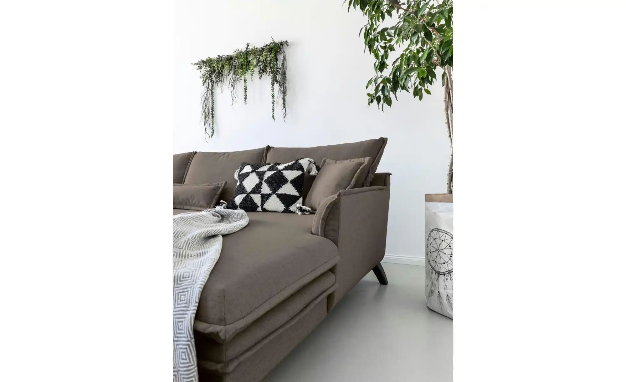 Miuform Ecksofa mit Schlaffunktion Charming Charlie ¦ braun ¦ Maße (cm): B: günstig online kaufen