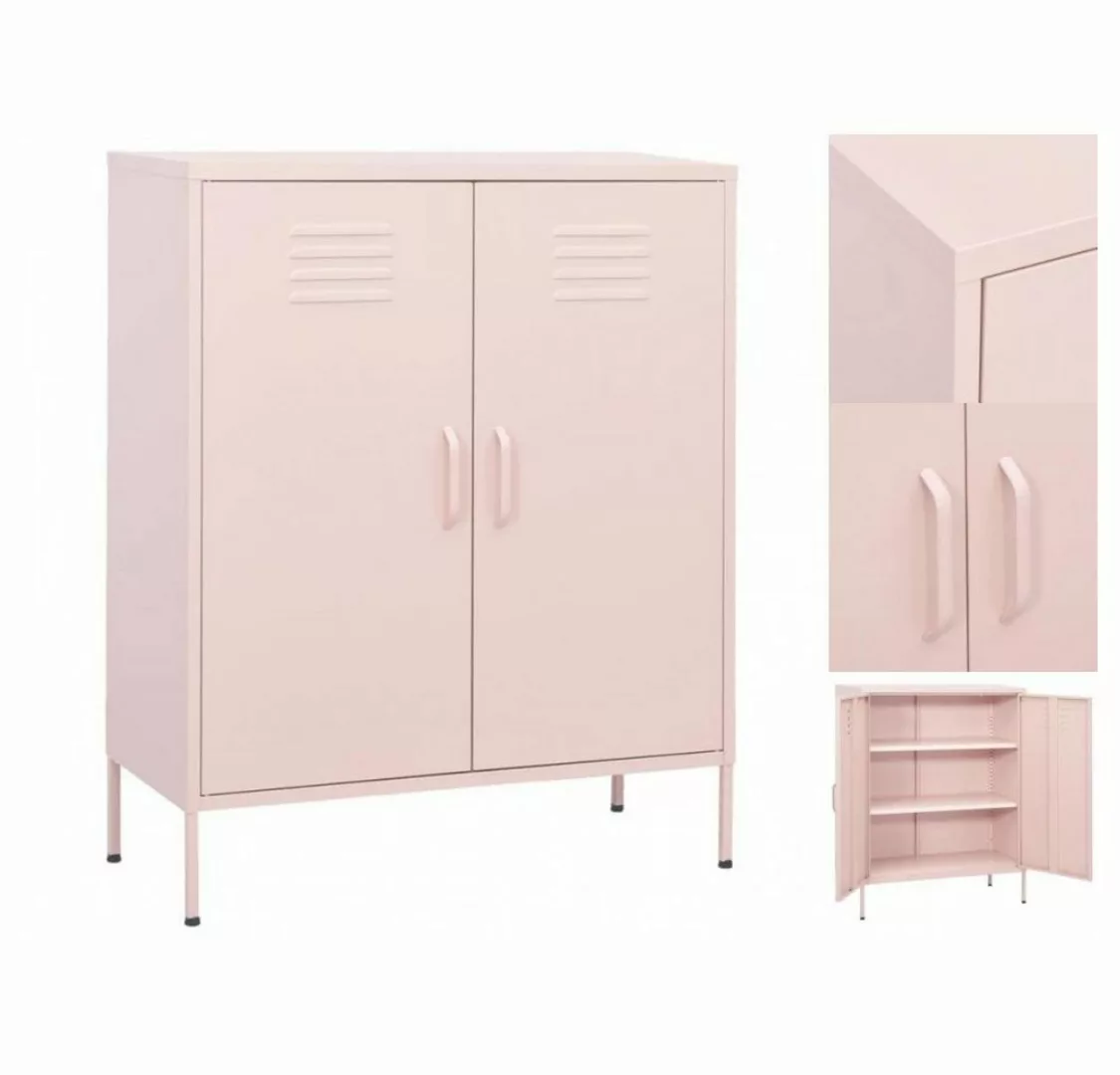 vidaXL Aktenschrank Lagerschrank Rosa 80x35x101,5 cm Stahl günstig online kaufen