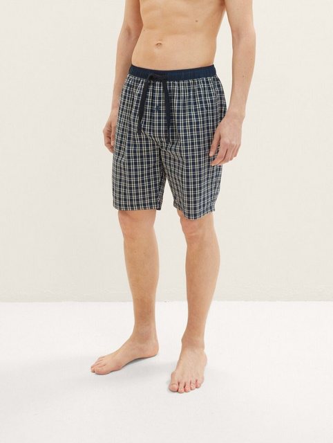 TOM TAILOR Pyjamahose Bermuda mit Karomuster günstig online kaufen