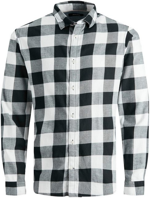 Jack & Jones Herren Freizeit Hemd JJEGINGHAM TWILL - Slim Fit günstig online kaufen