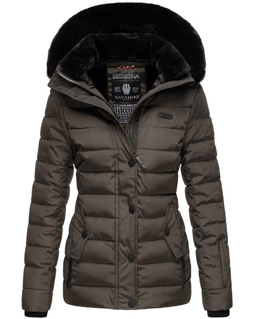 Navahoo Steppjacke "Milianaa", mit Kapuze, Edle Winterjacke mit weicher Kun günstig online kaufen