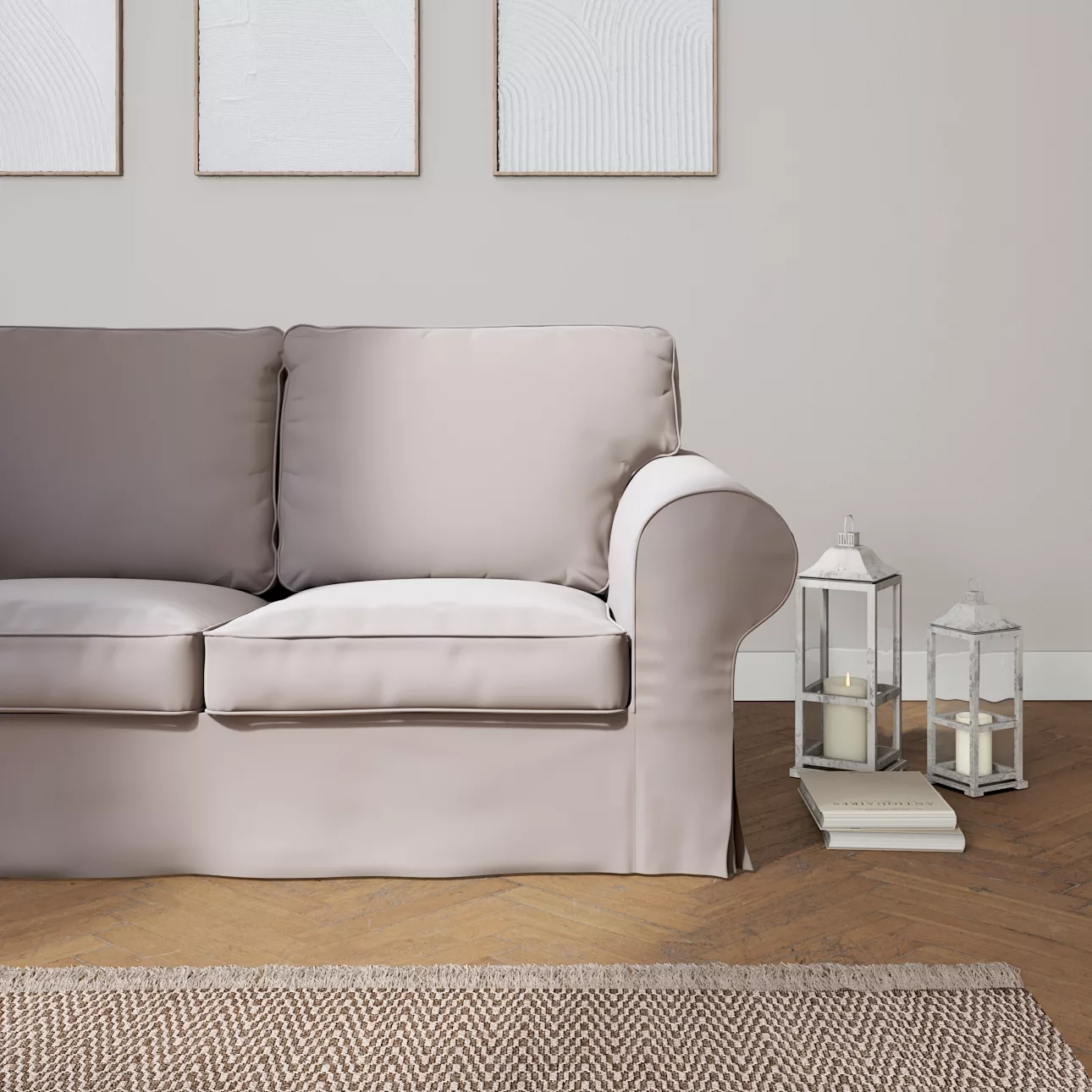 Bezug für Ektorp 2-Sitzer Sofa nicht ausklappbar, mocca, Sofabezug für  Ekt günstig online kaufen