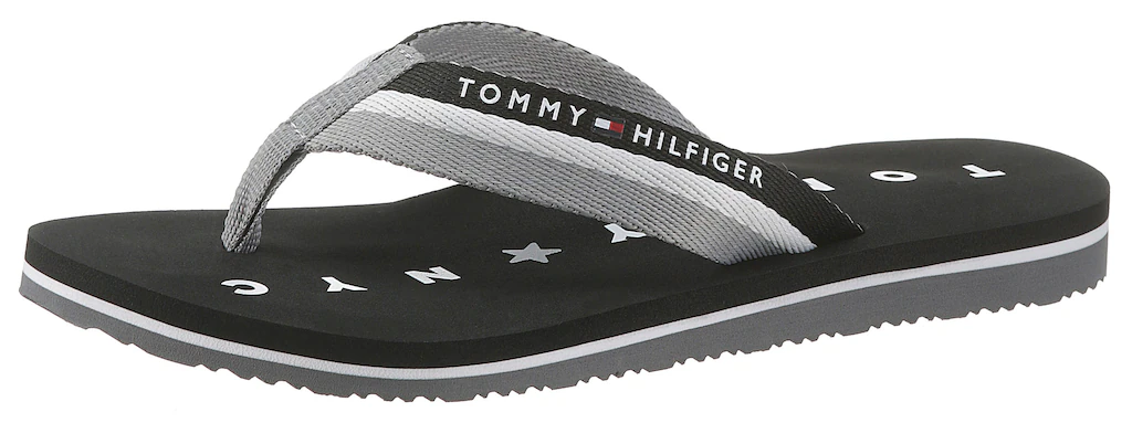 Tommy Hilfiger Zehentrenner "TOMMY LOVES NY BEACH SANDAL", Sommerschuh, Sch günstig online kaufen