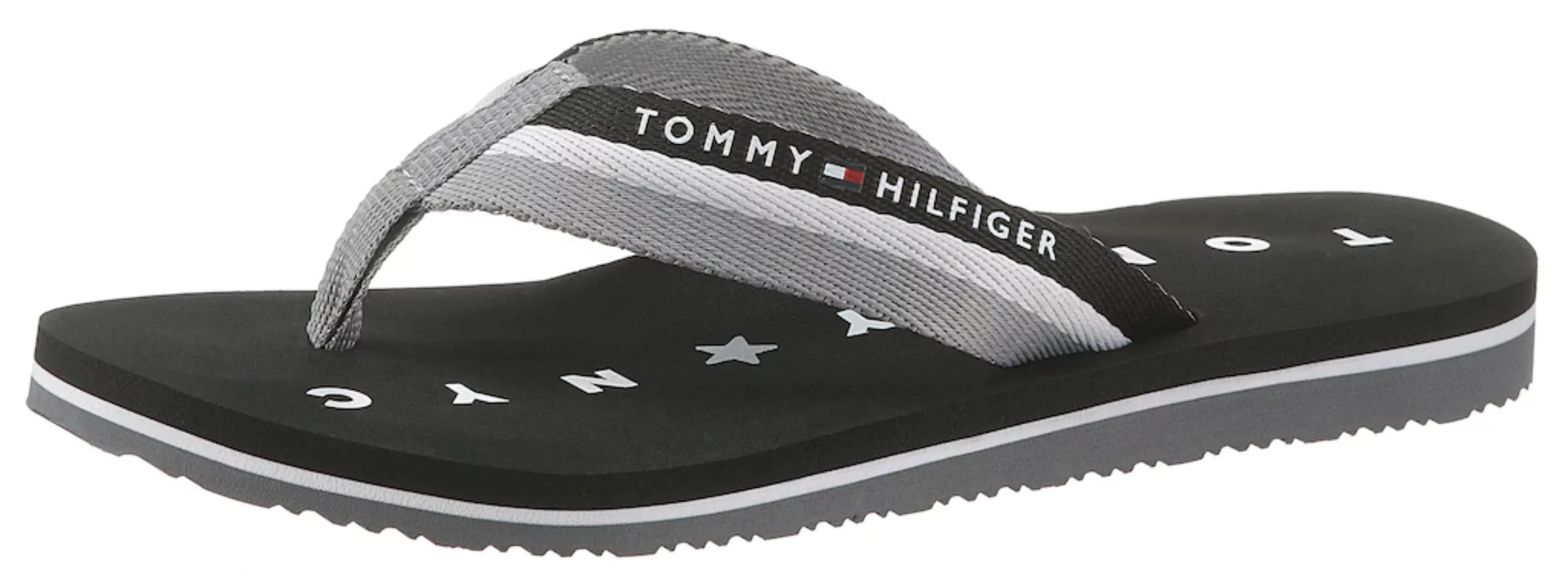Tommy Hilfiger Webbing Beach Flip-flops EU 37 Black günstig online kaufen