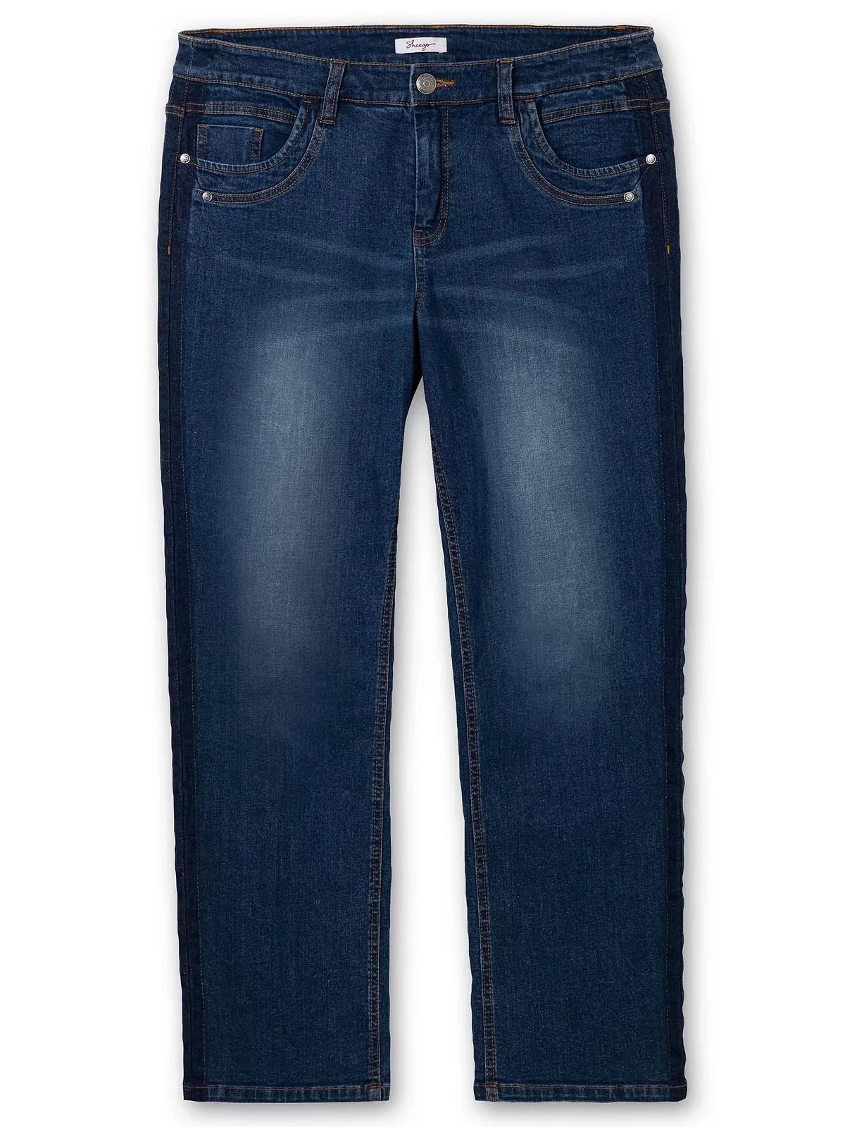 Sheego Gerade Jeans "Große Größen", PIA für sehr kräftige Oberschenkel günstig online kaufen