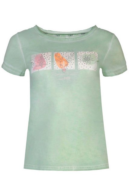 MarJo Trachtenshirt Trachtenshirt Damen - GISELA - altrosa, salbeigrün günstig online kaufen
