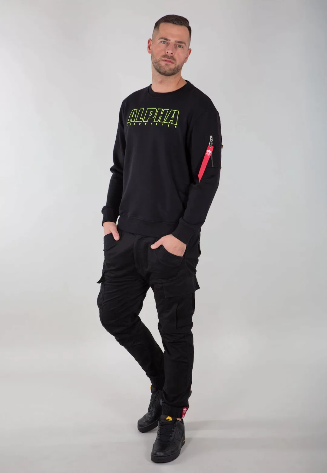 Alpha Industries Sweater "ALPHA INDUSTRIES Men - Sweatshirts Alpha Embroide günstig online kaufen