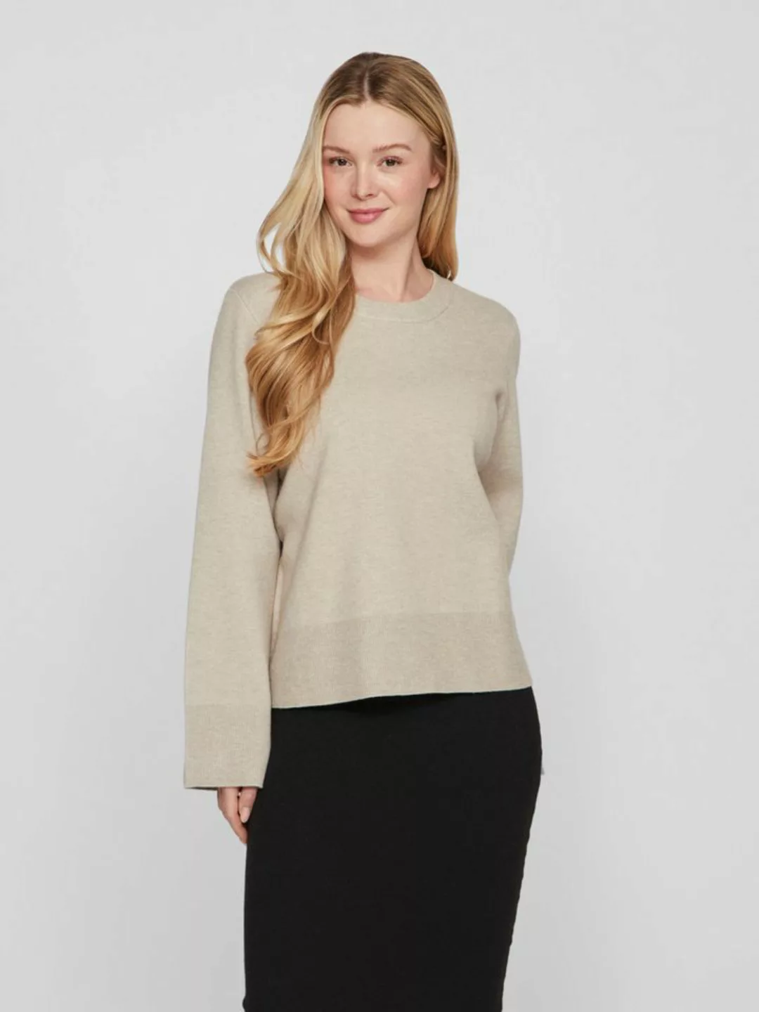 Vila Rundhalspullover VICASSIE O-NECK L/S KNIT TOP - NOOS günstig online kaufen