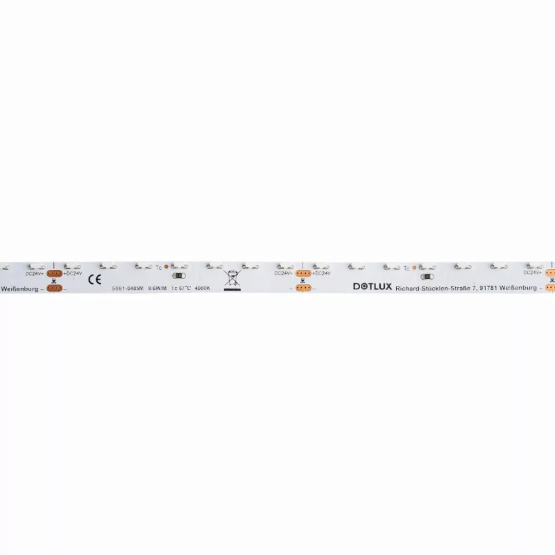 DOTLUX LED-Streifen SIDEVIEW 48W 8mm 2700K IP20 5m-Rolle inkl. 50cm Anschlu günstig online kaufen
