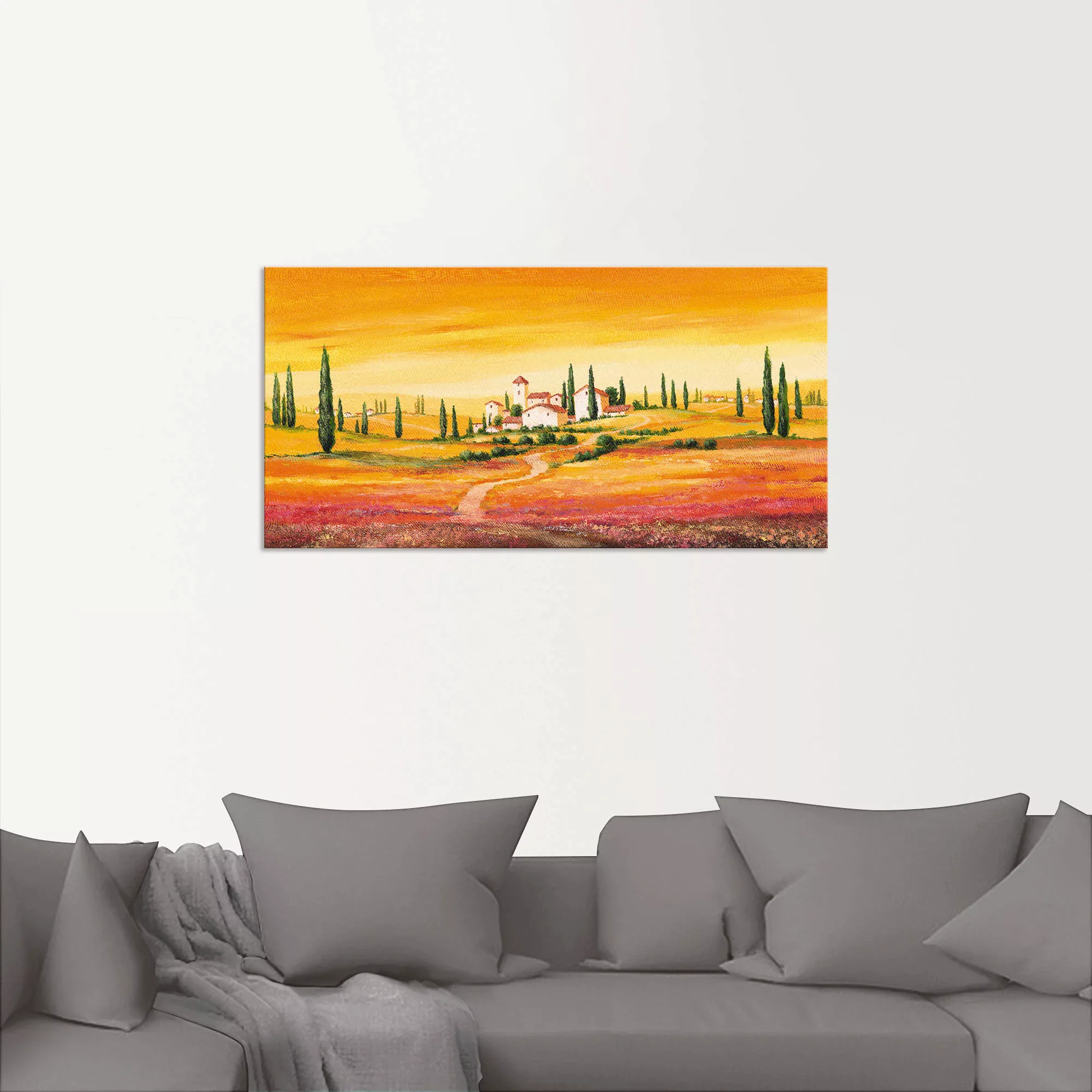 Artland Wandbild »Traumhafte toskanische Landschaft«, Europa, (1 St.) günstig online kaufen