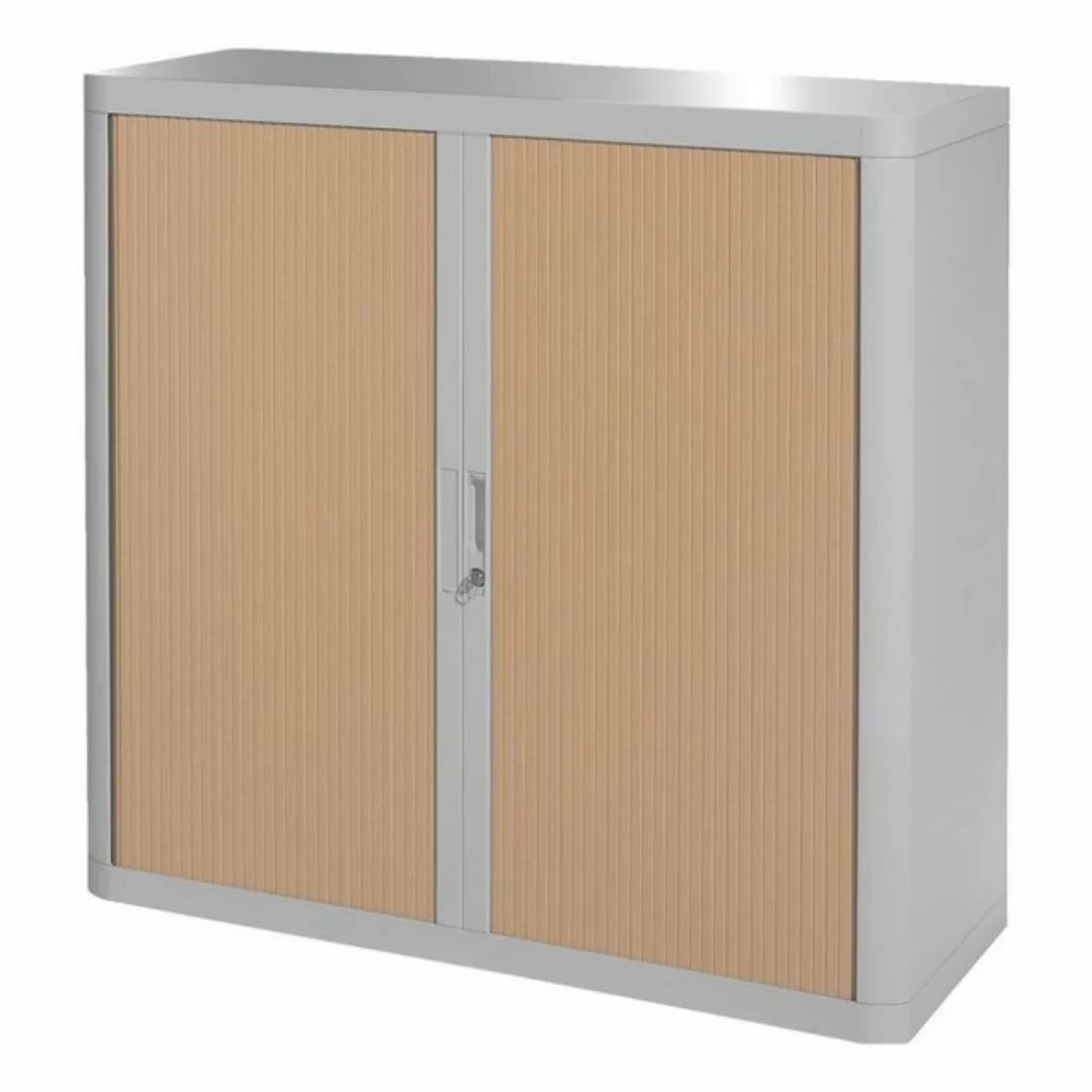 EASYOFFICE Aktenschrank Rollladenschrank easyoffice BxTxH 86x37,5x104cm gra günstig online kaufen