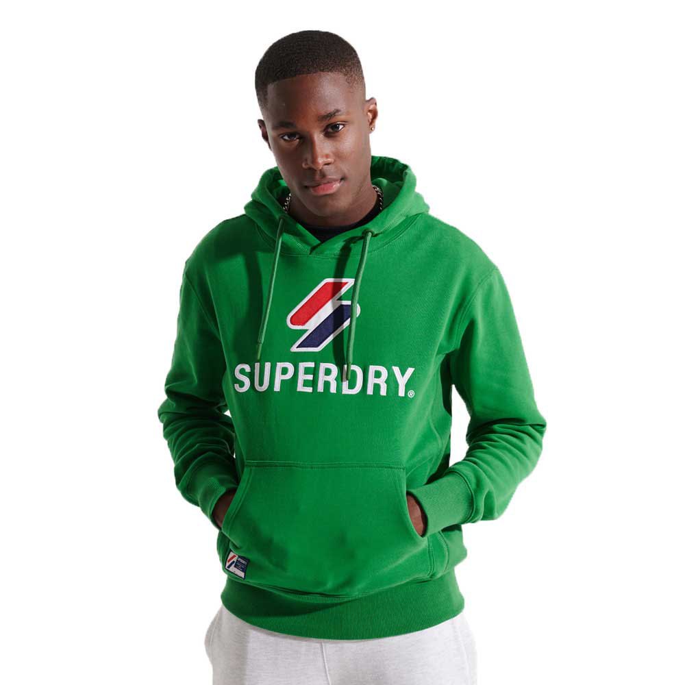 Superdry Code Logo Apq 2 Hood Pullover L Oregon Green günstig online kaufen