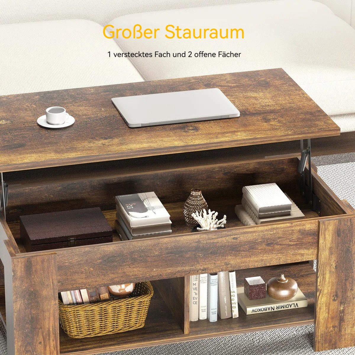 NOBLEWELL Couchtisch - Höhenverstellbar, Ausziehbar & günstig online kaufen
