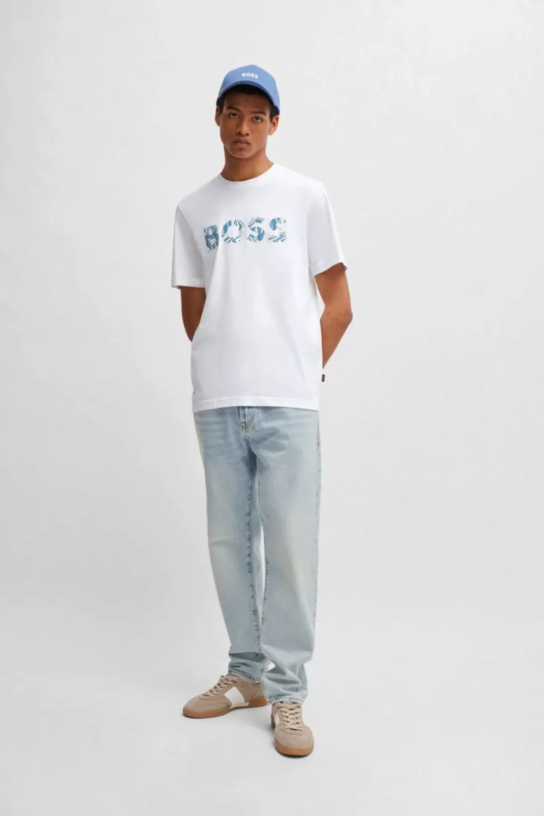 BOSS T-shirt Bossocean Weiß - Größe XXL günstig online kaufen