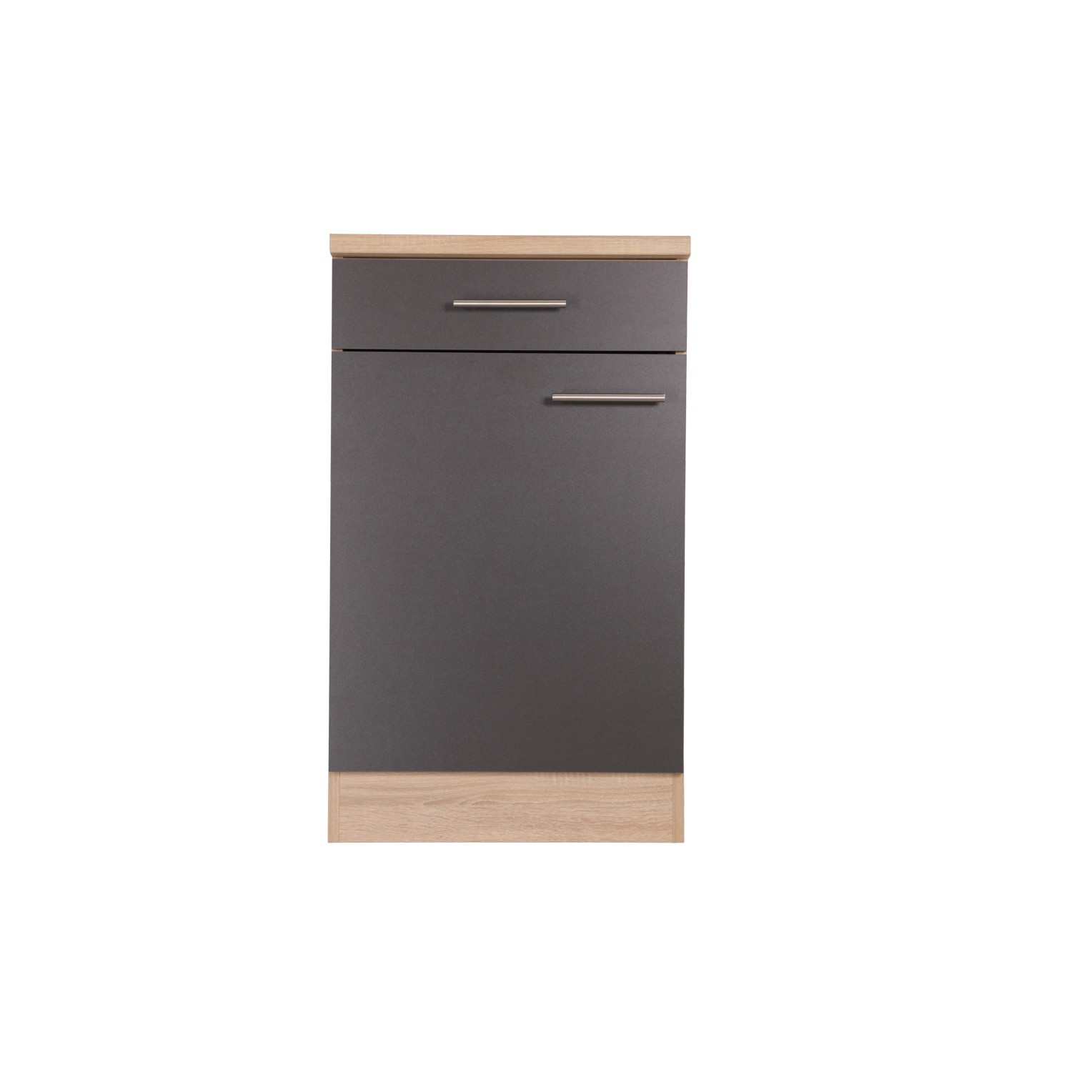 Respekta Unterschrank Merle 50 cm Grau günstig online kaufen