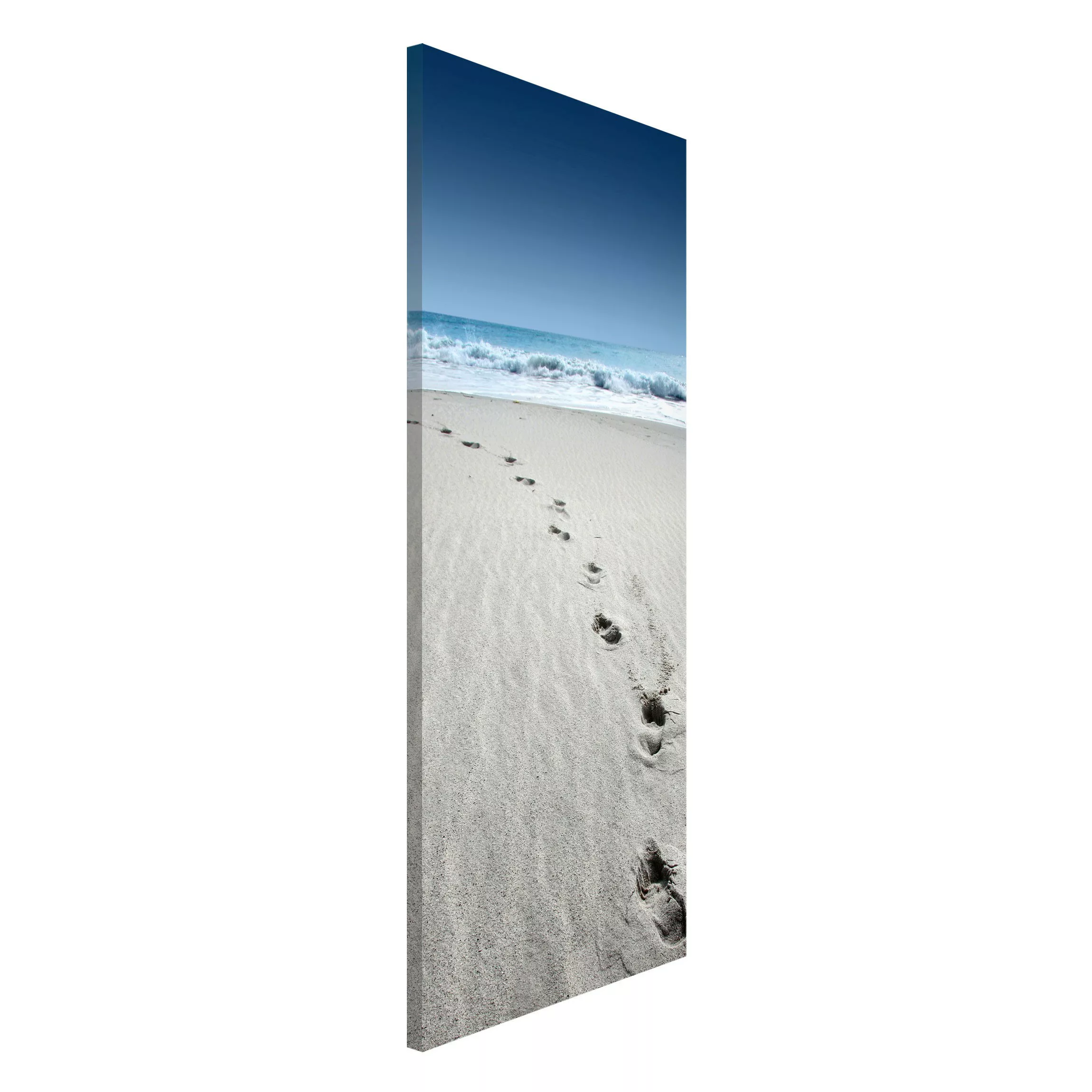 Magnettafel Strand - Hochformat 1:2 Spuren im Sand günstig online kaufen