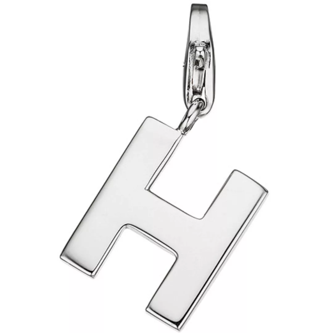 SIGO Einhänger Charm Buchstabe H 925 Sterling Silber Anhänger für Bettelarm günstig online kaufen