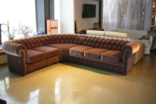 JVmoebel Ecksofa Chesterfield Ecksofa Wohnlandschaft Sofa 245 x 308cm, 1 Te günstig online kaufen