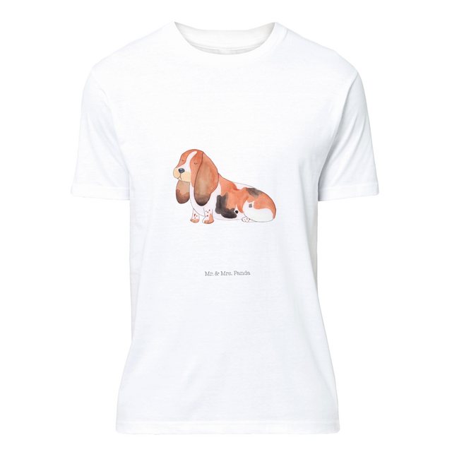 Mr. & Mrs. Panda T-Shirt Hund Basset Hound - Weiß - Geschenk, Shirt, Hundeb günstig online kaufen