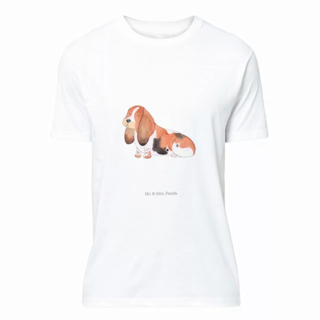 Mr. & Mrs. Panda T-Shirt Hund Basset Hound - Weiß - Geschenk, Shirt, Hundeb günstig online kaufen