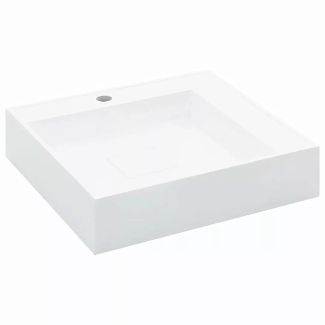 vidaXL Waschbeckenschrank Waschbecken 50 x 50 x 12,3 cm Mineralguss Marmorg günstig online kaufen