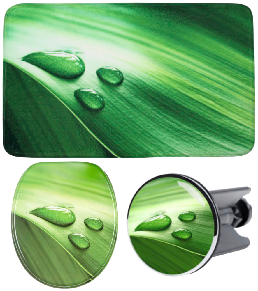 Sanilo Badaccessoire-Set »Green Leaf«, (Komplett-Set, 3 tlg.), bestehend au günstig online kaufen