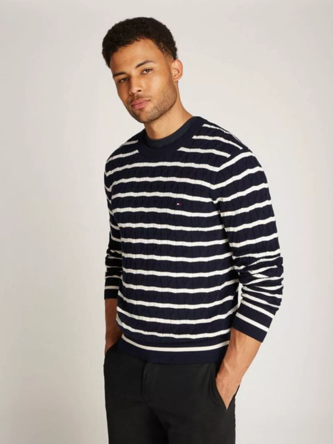 Tommy Hilfiger Strickpullover CLASSIC CABLE CREW NECK günstig online kaufen