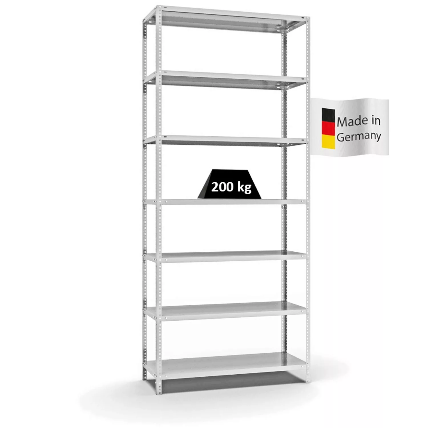 PROREGAL Fachbodenregal Schraubsystem Medium-Duty Grundregal HxBxT 300 x 13 günstig online kaufen