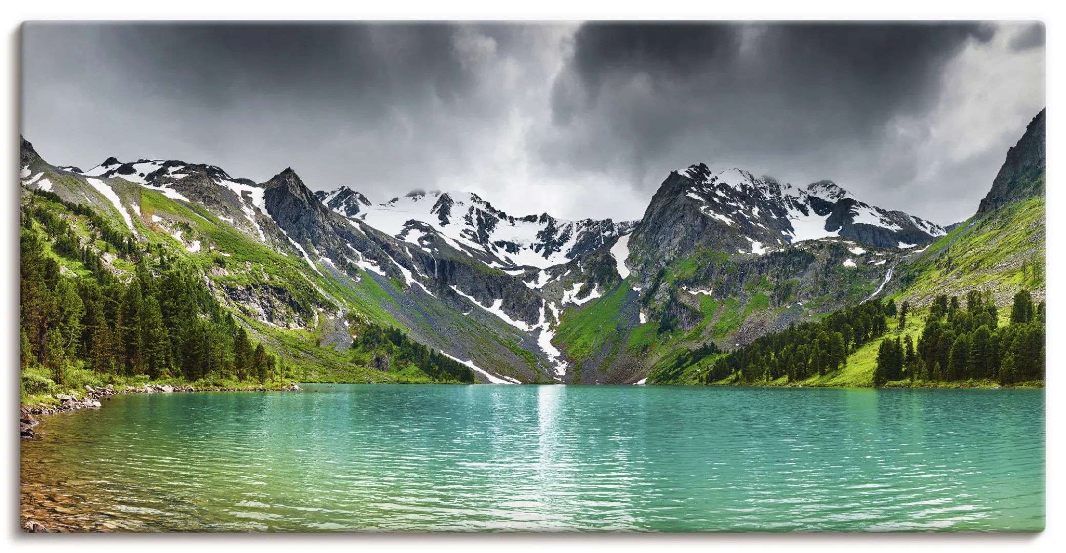 Artland Wandbild "Bergsee", Berge, (1 St.), als Alubild, Outdoorbild, Leinw günstig online kaufen