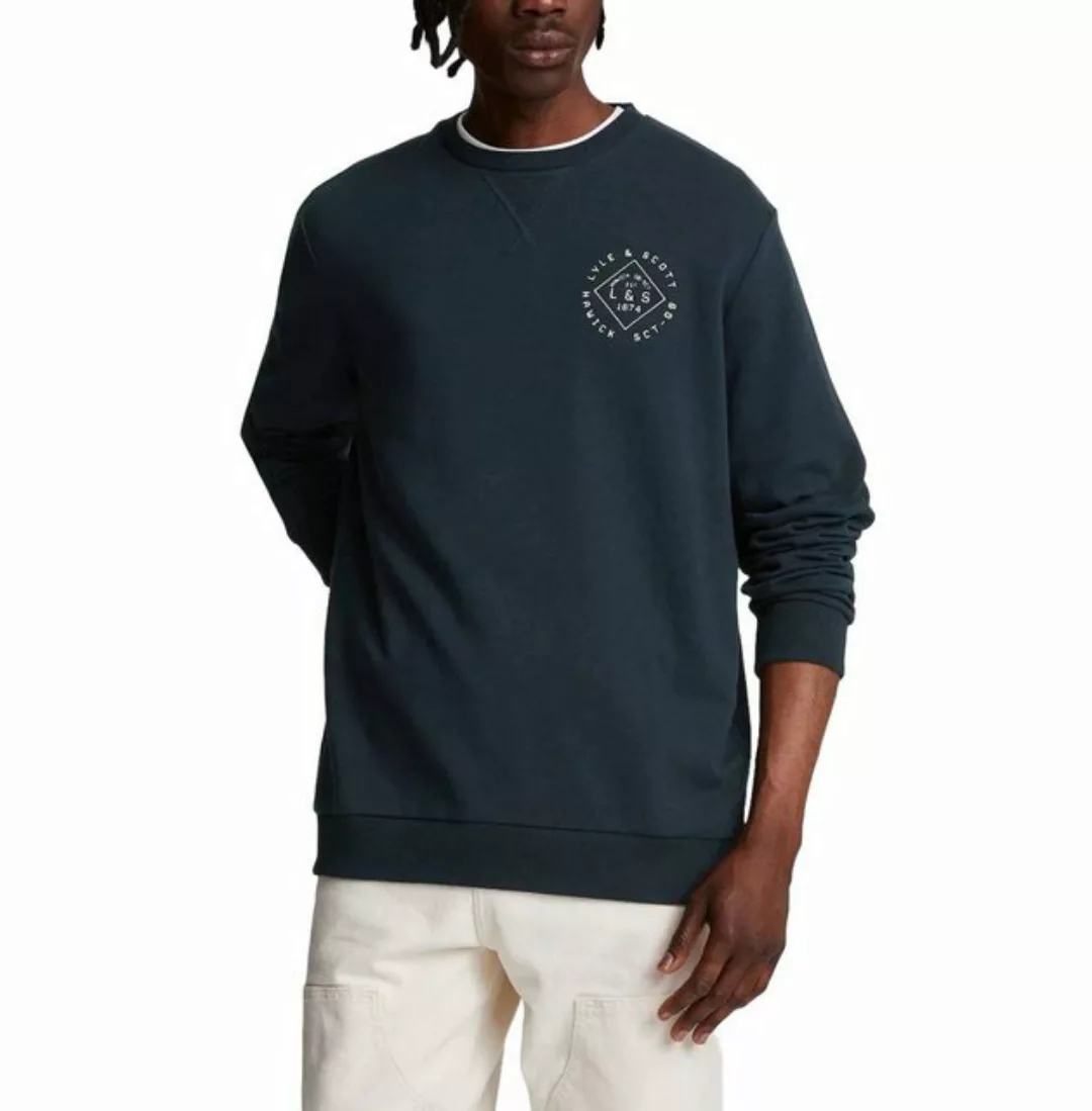 Lyle & Scott Sweater Sweatpulli Lyle & Scott Stamp Crew Neck günstig online kaufen