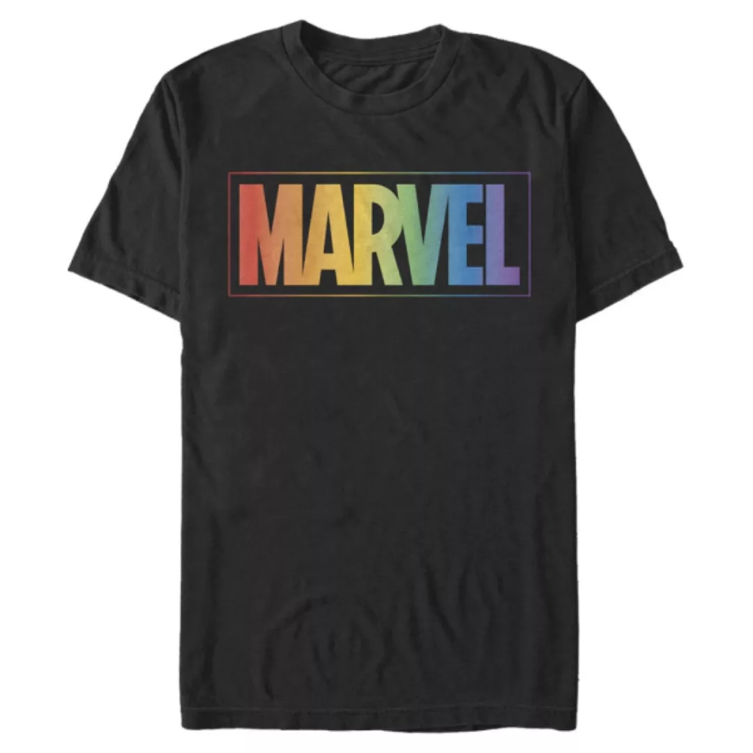 Marvel - Logo Rainbow - Männer T-Shirt günstig online kaufen