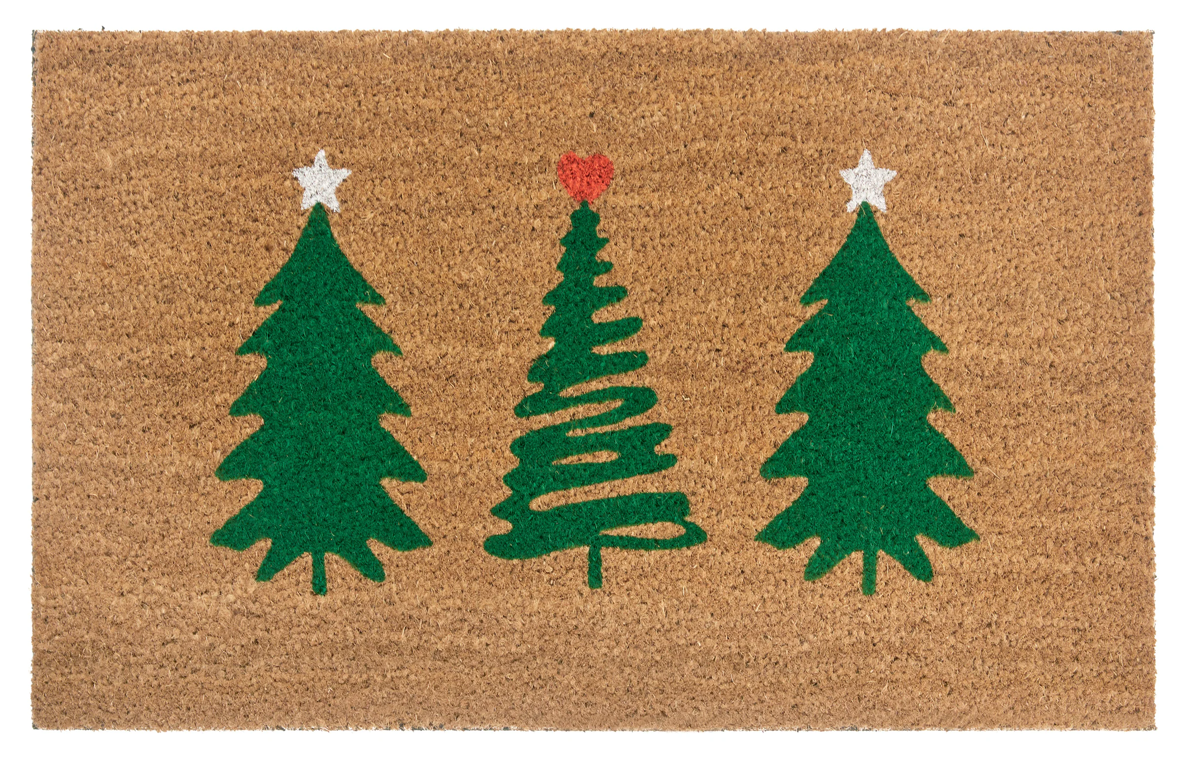 HANSE Home Fußmatte »Mix Mats Kokos Decorated Pine Trees«, rechteckig, 15 m günstig online kaufen