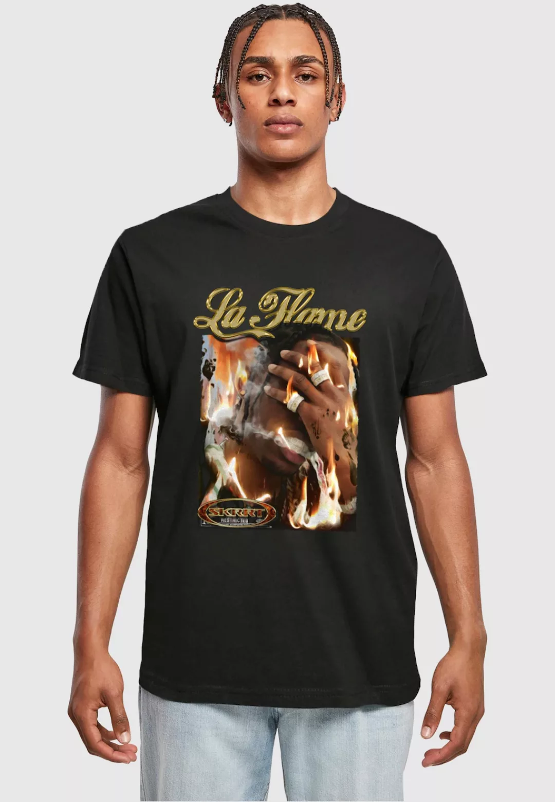 MisterTee T-Shirt "MisterTee Herren La Flame Tee" günstig online kaufen