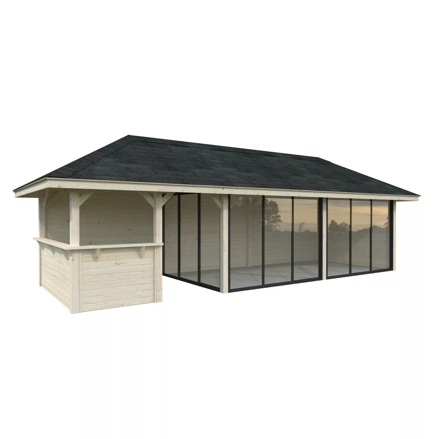 Palmako Pavillon Bianca Set219 Slide Transparent 876 cm x 300 cm FSC® günstig online kaufen