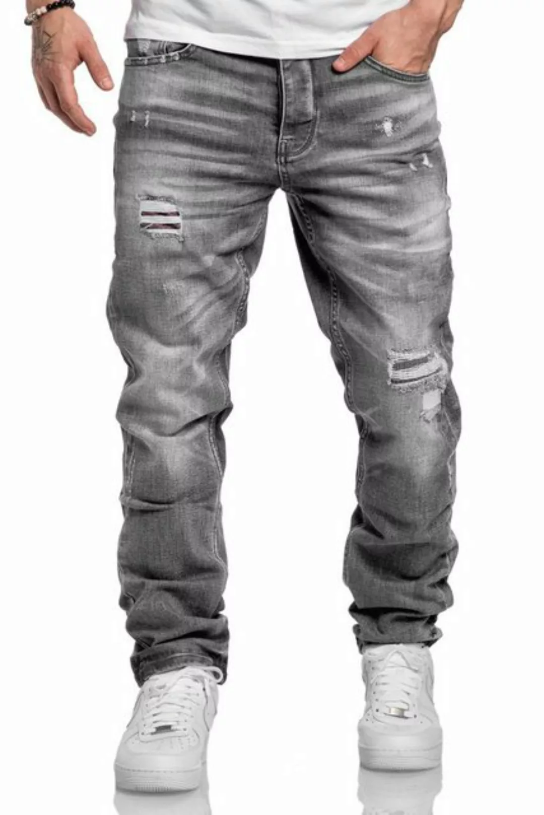 Amaci&Sons Straight-Jeans KANSAS Regular Fit Destroyed Jeans günstig online kaufen