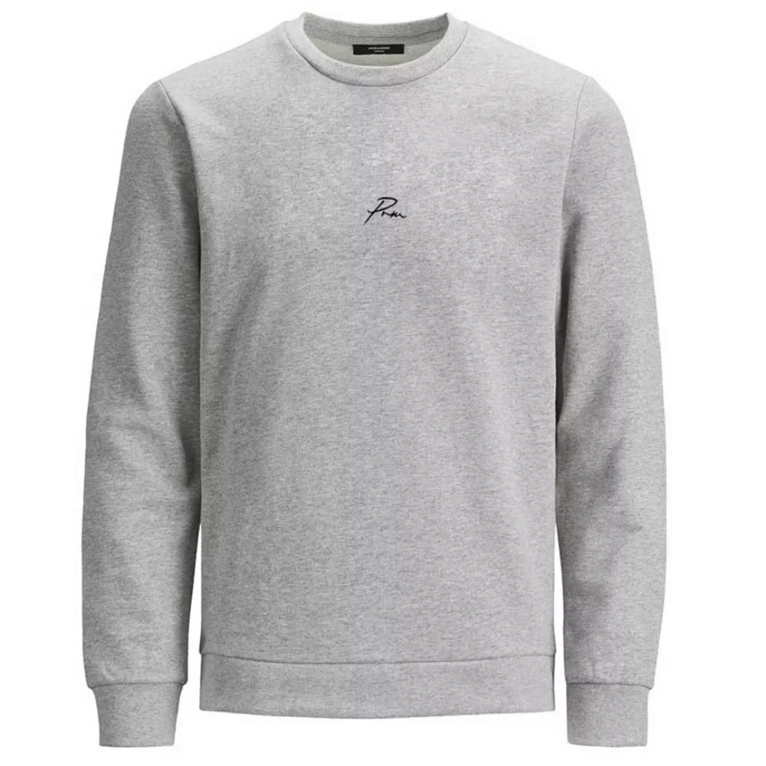 Jack & Jones Plain Sweatshirt L Cool Grey / Regular Fit günstig online kaufen