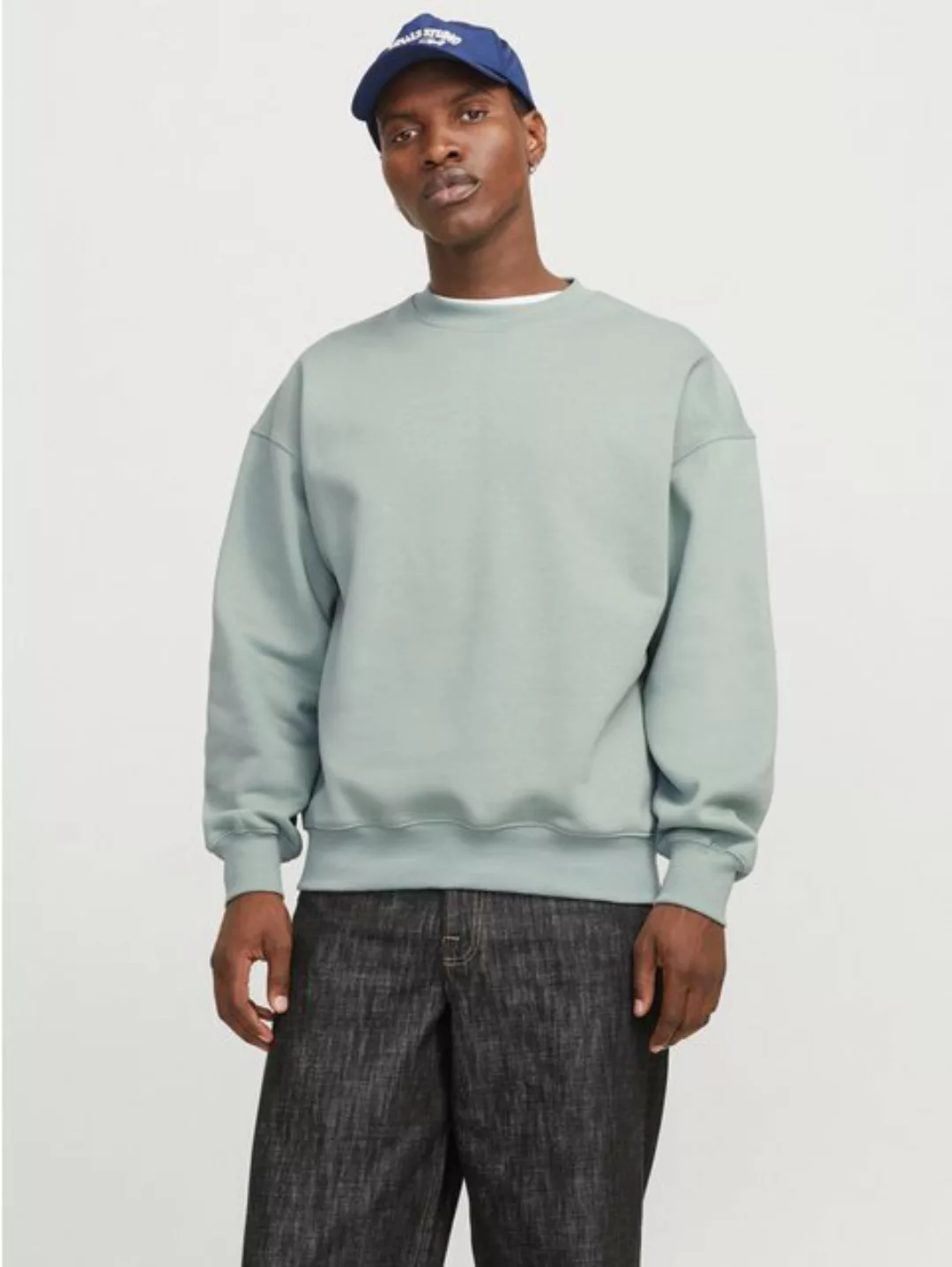 Jack & Jones Sweatshirt JJEURBAN EDGE SWEAT CREW NECK NOOS mit Rippbündchen günstig online kaufen