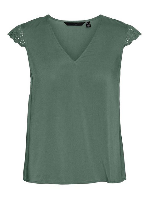 VERO MODA Spitzen- Bluse Ohne Ärmel Damen Grün günstig online kaufen